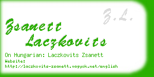 zsanett laczkovits business card